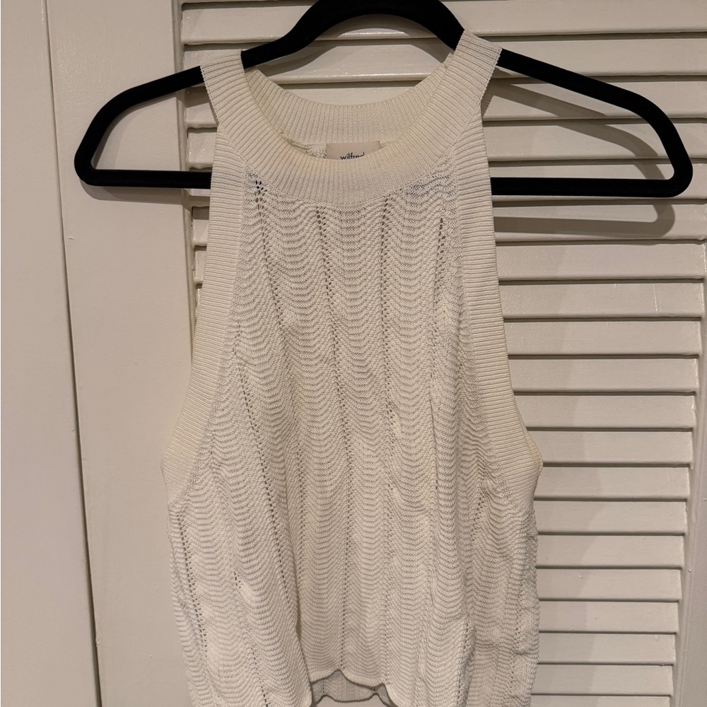 Wilfred Cream Knit Tank Top